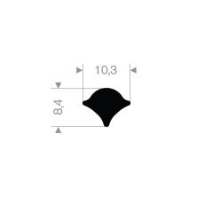 Filler strip rubber glazing profile 8.4x10.3mm (100m)