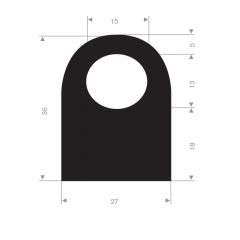 Finger guard profile 27x36mm (20m)