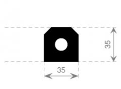 Hatch profile 35x35mm (15m)