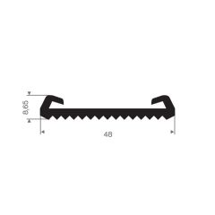 U-profile 48x8.65mm