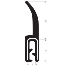 Self gripping profile 1.5-4mm - 9x23mm (30m)