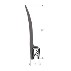 Edge protection seal profile 1-3mm - 13x73mmm (25m)