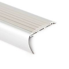 Stair nosing profile round aluminium Grey 1500x65x35mm