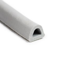 Sponge D-profile 10x12mm with adhesive grey (50m)