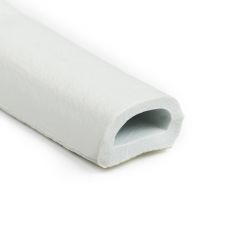 Sponge D-profile 21x15mm with adhesive white (50m)