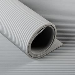 VR Small ribbed matting grey (width 1.4m)