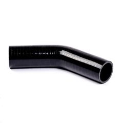 Silicone hose elbow 45° Ø8mm black