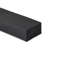 Sponge rubber rectangular cord 40x25mm (25m)