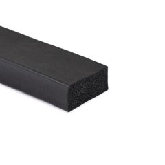 Sponge rubber rectangular cord 40x20mm (25m)