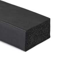 Sponge rubber rectangular cord 50x40mm (10m)