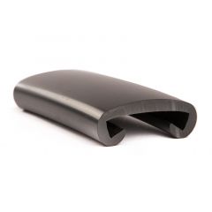 Stair handrail profile Black 40x8 mm (25m)