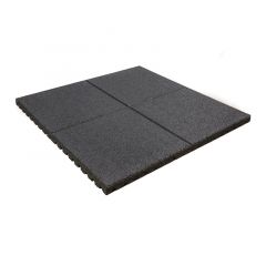 Playground tile 43mm 1x1m black