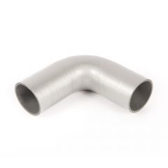 Silicone hose elbow 90° Ø76mm silver grey