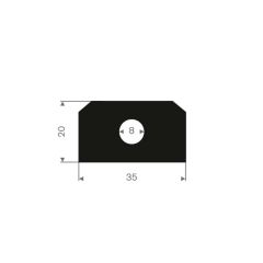 Hatch profile 35x20mm (20m)