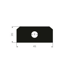 Hatch profile 50x20mm (15m)