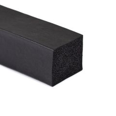 Sponge rubber rectangular cord 35x30mm (15m)