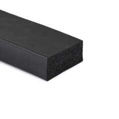 Sponge rubber rectangular cord 50x25mm (15m)