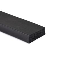 Sponge rubber rectangular cord 40x15mm (25m)