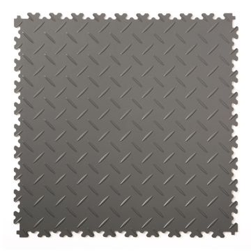 Dalle PVC emboitable diamant gris foncé 500x500x4mm