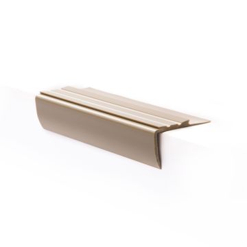 Nez de marche PVC beige 51x27 mm