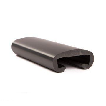 Main courante escalier PVC noir 30x8mm (25m)