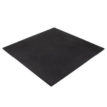 Fitness tile 25mm 100x100cm black without cross