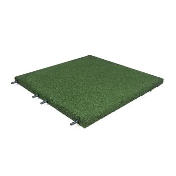 Dalle terrasse caoutchouc vert 50x50x3 cm
