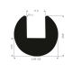 U solid rubber profile 11,5mm - 26x23mm (50m)