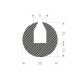 Profil en U caoutchouc mousse 9mm - 25x25mm (30m)