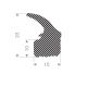 Sponge rubber profile 15x23mm (25m)