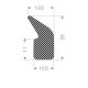 Profil caoutchouc mousse 10.5x23mm (50m)