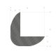 Cornière angle caoutchouc mousse 90x90mm (10m)