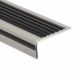 Stair nosing profile pvc grey/black 1500x60x22mm