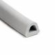 Sponge D-profile 9x6mm with adhesive grey (100m)