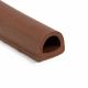 Sponge D-profile 21x15mm with adhesive brown (50m)