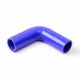 Silicone hose elbow 90° Ø51mm blue