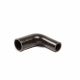 Reducing silicone hose 90° Ø25-19mm black