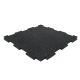 Gym puzzle mat black/blue 10mm - 50x50cm