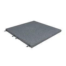 Dalle terrasse caoutchouc gris 50x50x3 cm